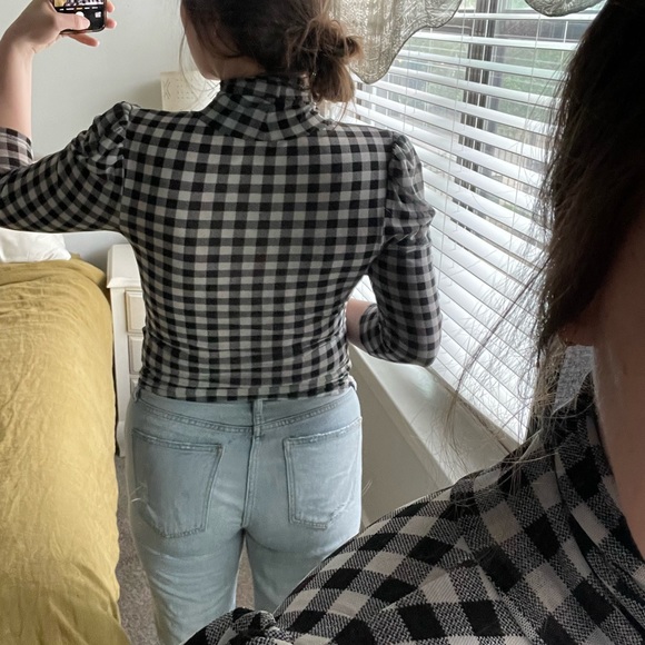 Free People Gather Check Tee M - Picture 6 of 9